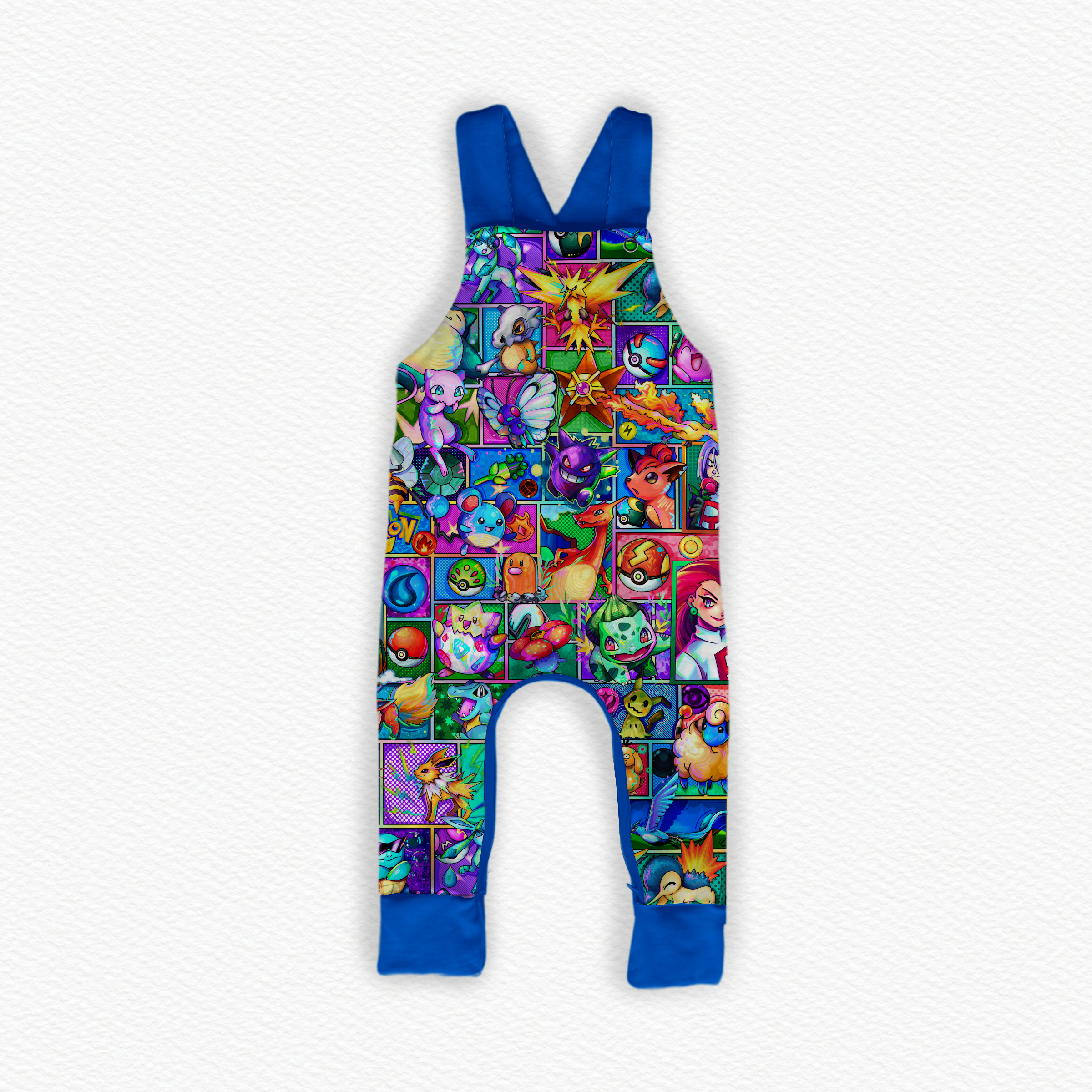 “We Pekachu” Bamboo Overalls Dungarees