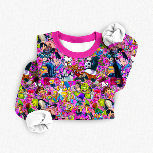 PINK DUO ADULT Crew Neck French Terry Bamboo