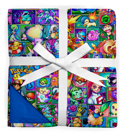 80”x60” “We Pekachu” Double Layered QUILTED Bamboo Blanket