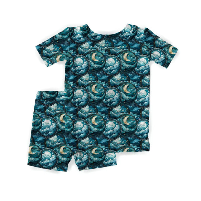Midnight Skies Short Sleeve Pocket Tee with daywear shorts