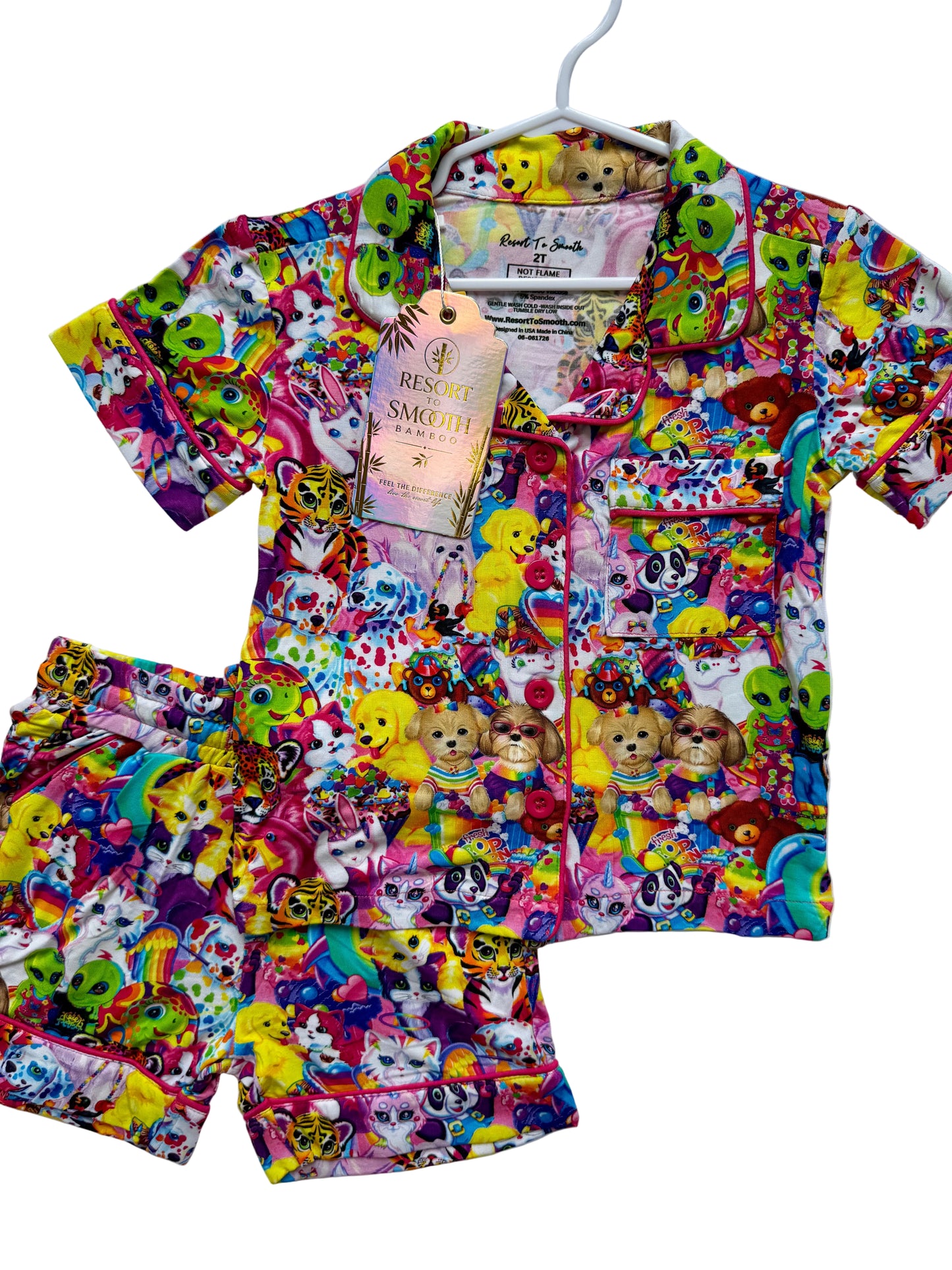 90’s Baby KIDS Formal Button Down Bamboo Sleep Set