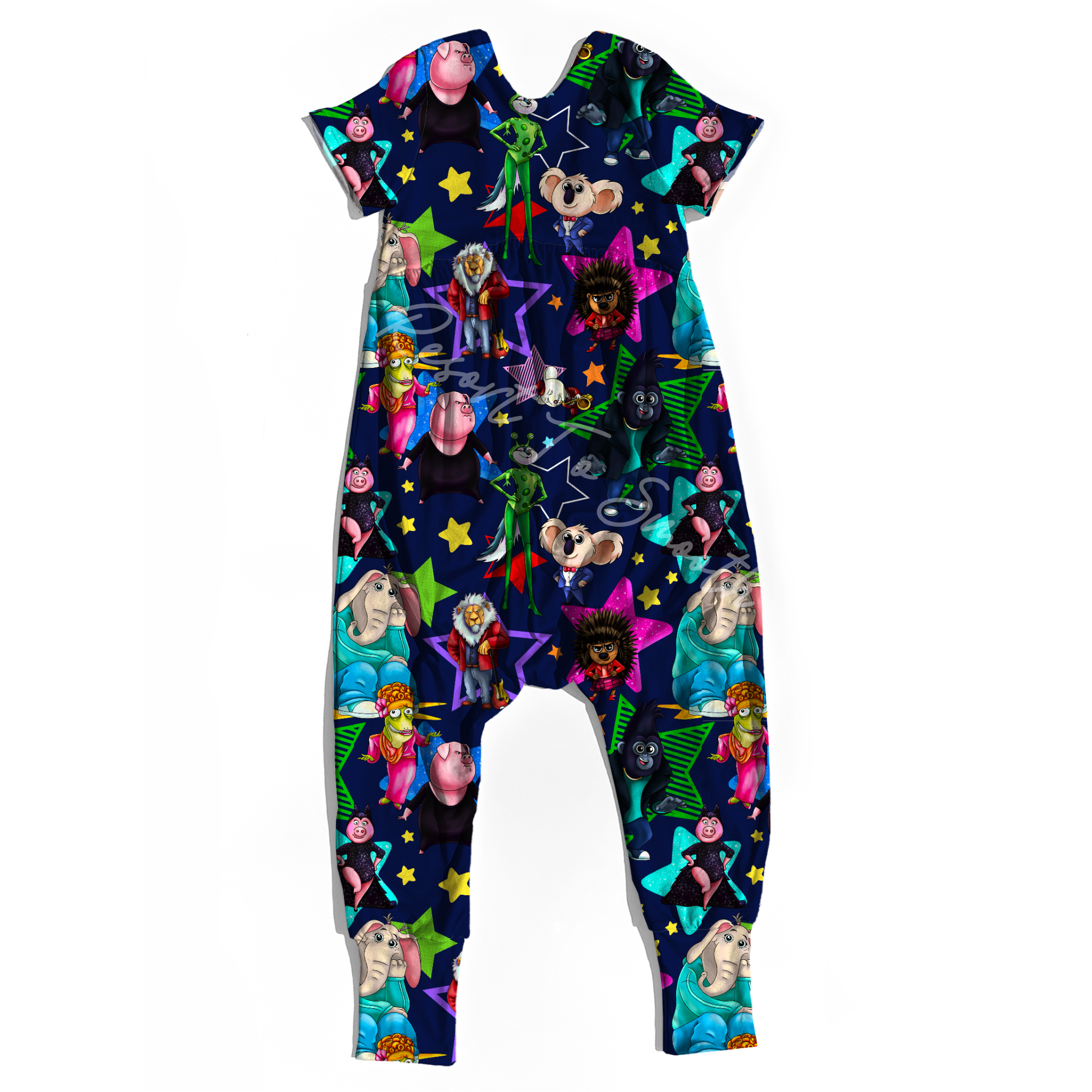 Sing Short Sleeve Bubble Romper Bamboo