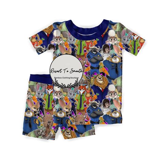 Zootopia Short Sleeve Short Set