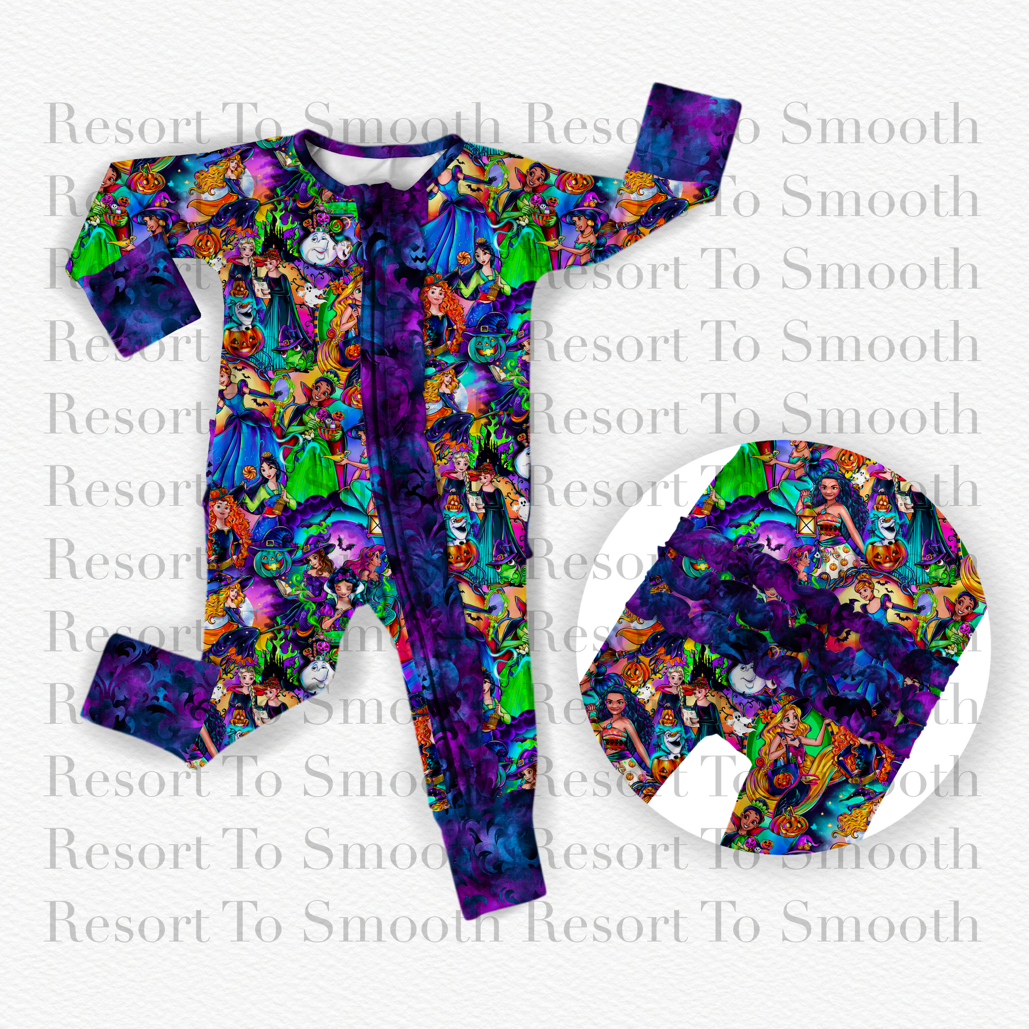 Spooky Princesses Bamboo Zippy