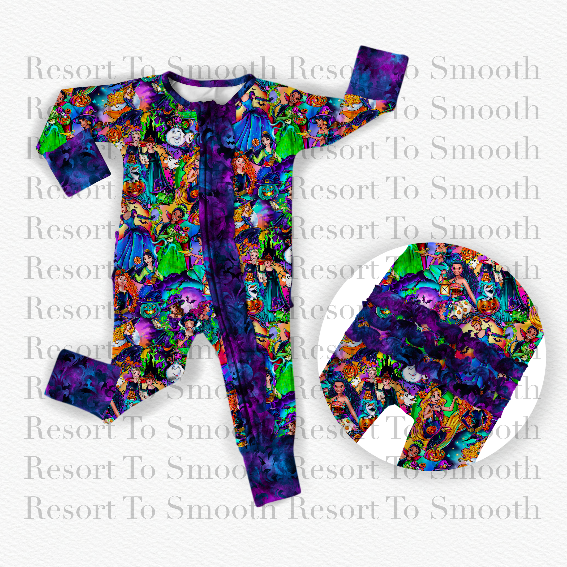 Spooky Princesses Bamboo Zippy