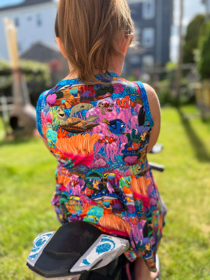Nemo Bamboo tank peplum with shorts