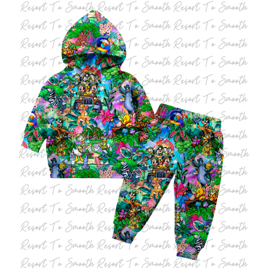 French Terry Bamboo Hooded Jogger Set pattern5