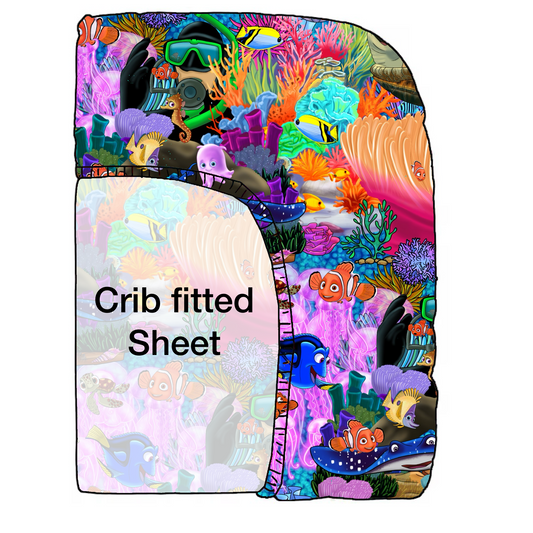 Nemo Bamboo CRIB fitted Sheet