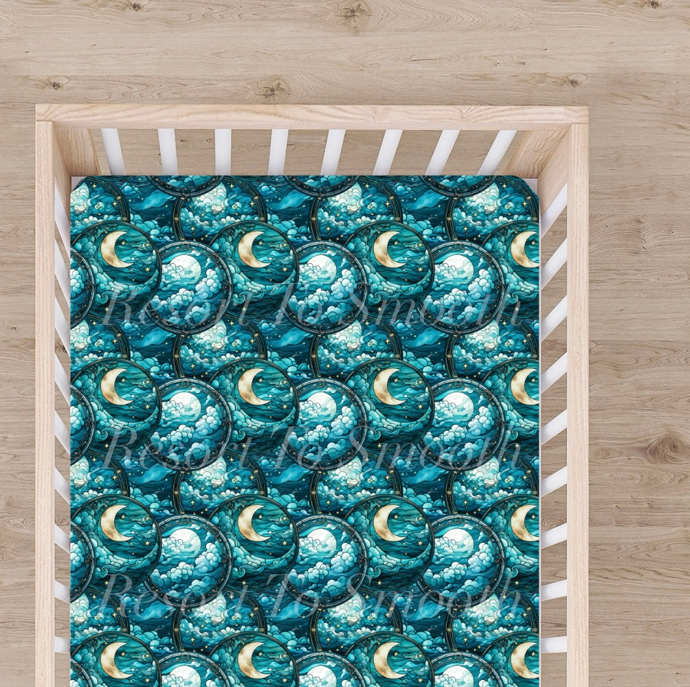 Midnight Skies Bamboo CRIB Sheet