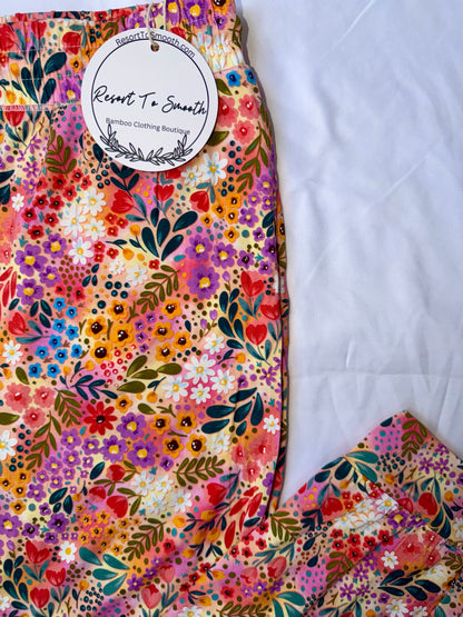 Autumn Floral Bamboo Women’s Joggers *NO CODES *