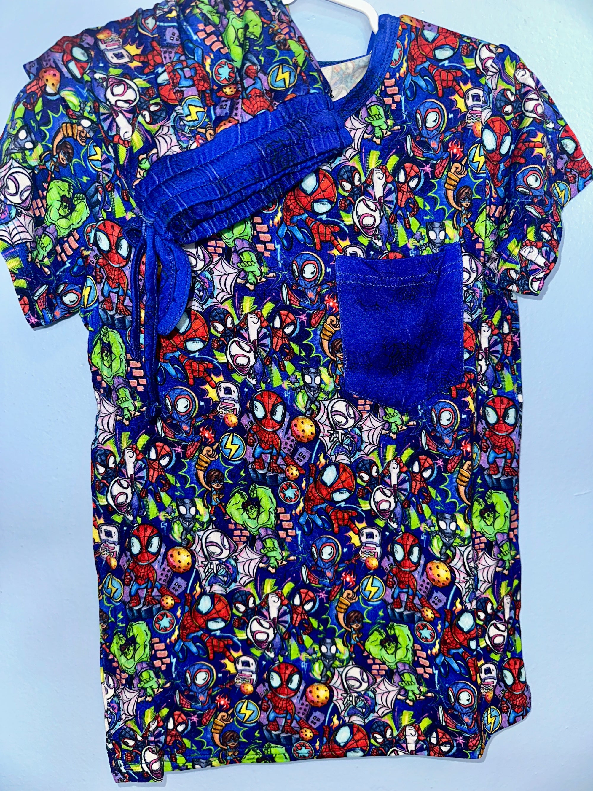 Super Crew Short Sleeve Pocket Tee with daywear shorts