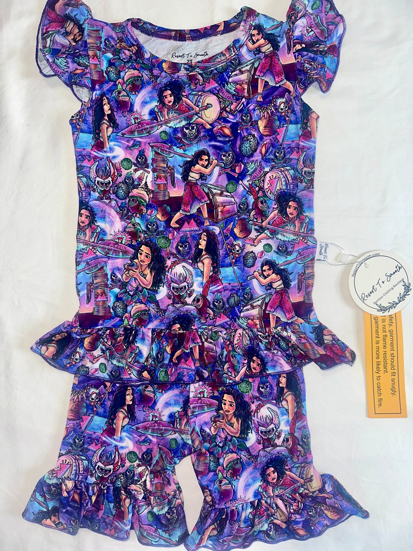 Island Princess Bamboo FLUTTER Sleeve + FLUTTER Shorts