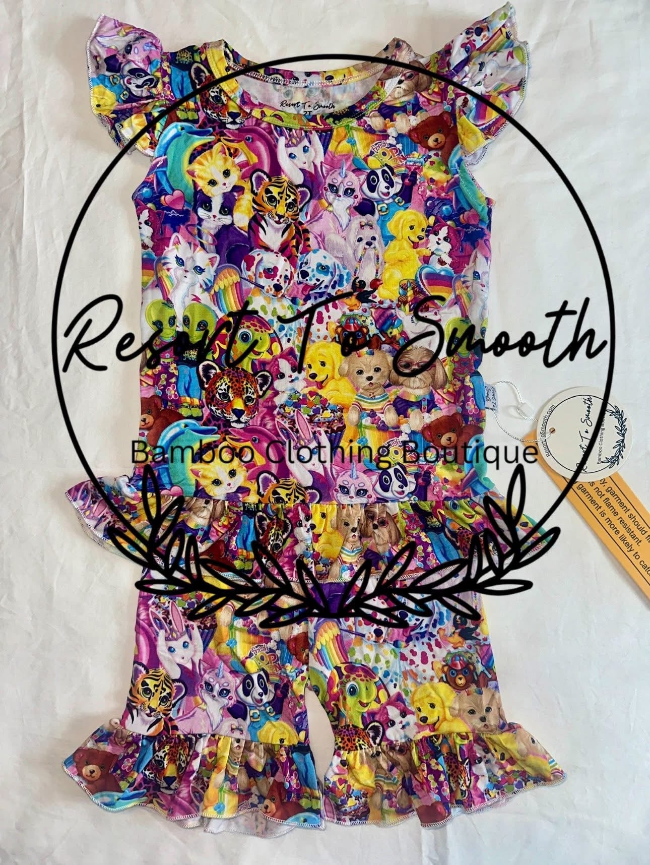 PREORDER Lisa F Bamboo FLUTTER Sleeve + FLUTTER Shorts
