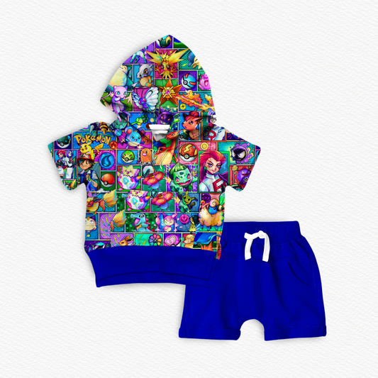 SHIPS IN LATE MAY “We Pekachu” Bamboo Short Sleeve Hoodie Shorts Set