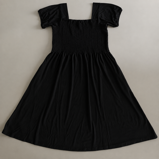 Smocked Black Girls Bamboo Twirl Dress