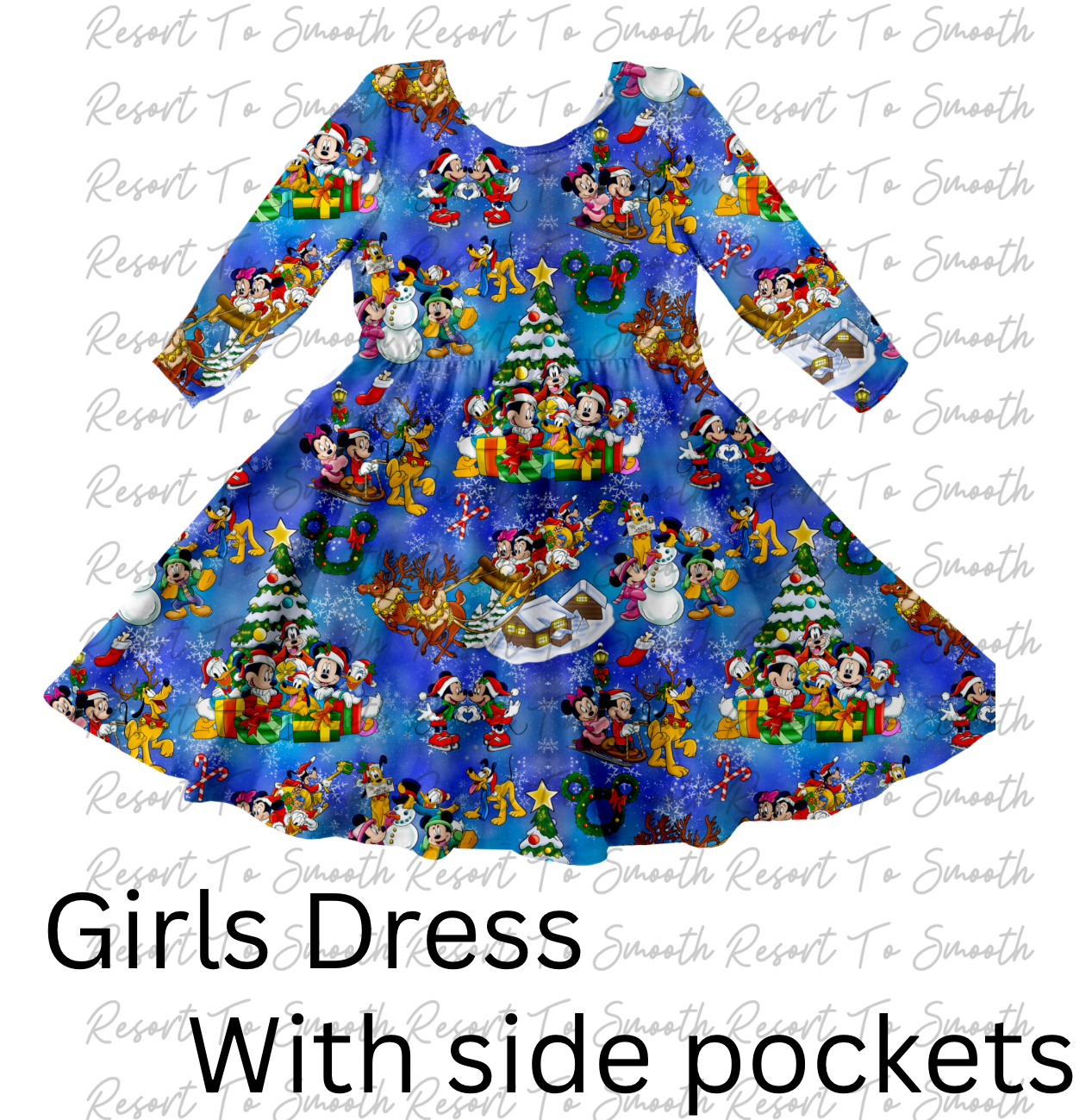 PREORDER Christmas Gang Girls Bamboo Dress