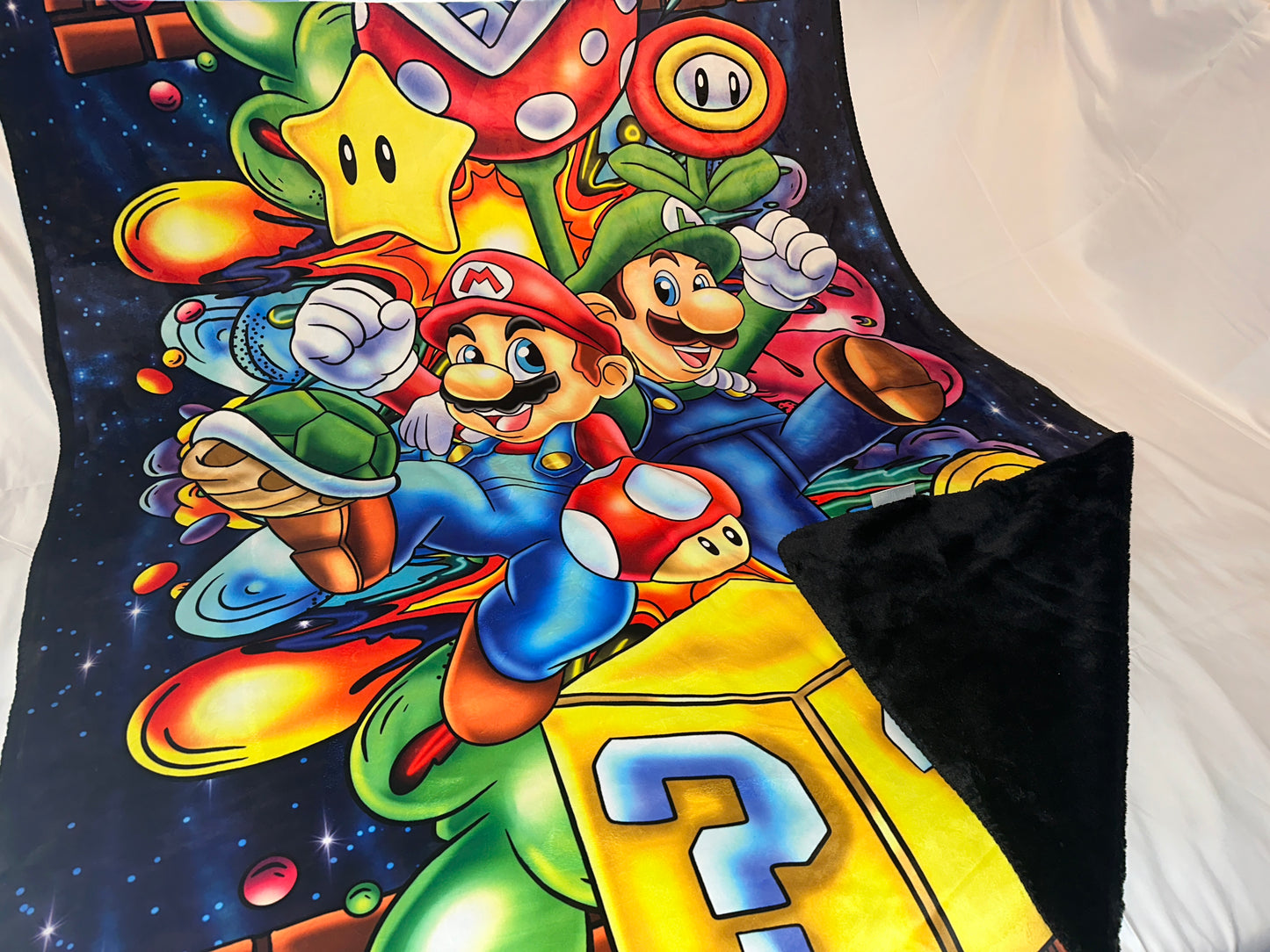 Mario Double Layered  MINKY Blanket 60x50”