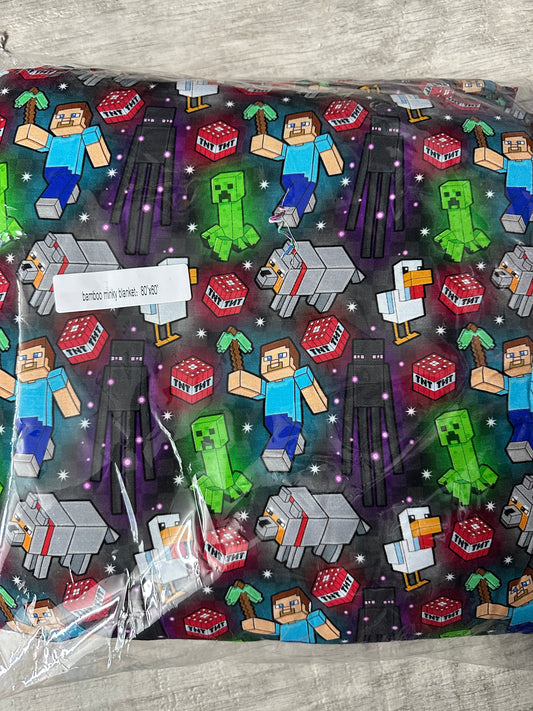 Double Layered BAMBOO MINKY Blanket 80”x60