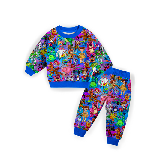 Toy Story BLUE Crew Neck French Terry Bamboo Jogger Set PREORDER