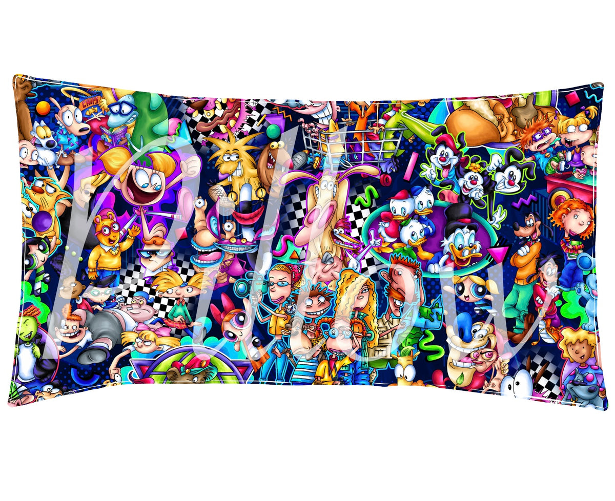 “ 90’s Cartoon Studio “ Envelope Style Bamboo Pillowcase