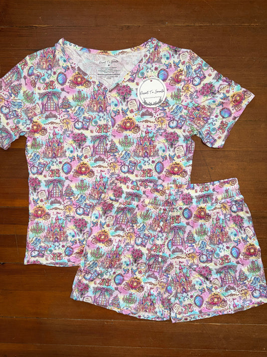 “ Glass Slipper “ Women’s Short Sleeve Short SET