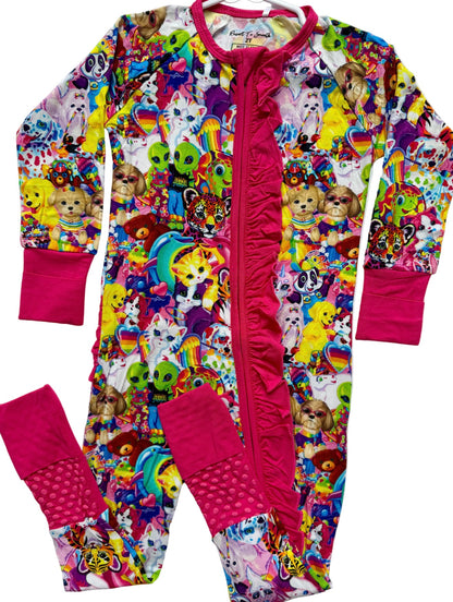 90’s Baby Ruffle Bamboo Zippy