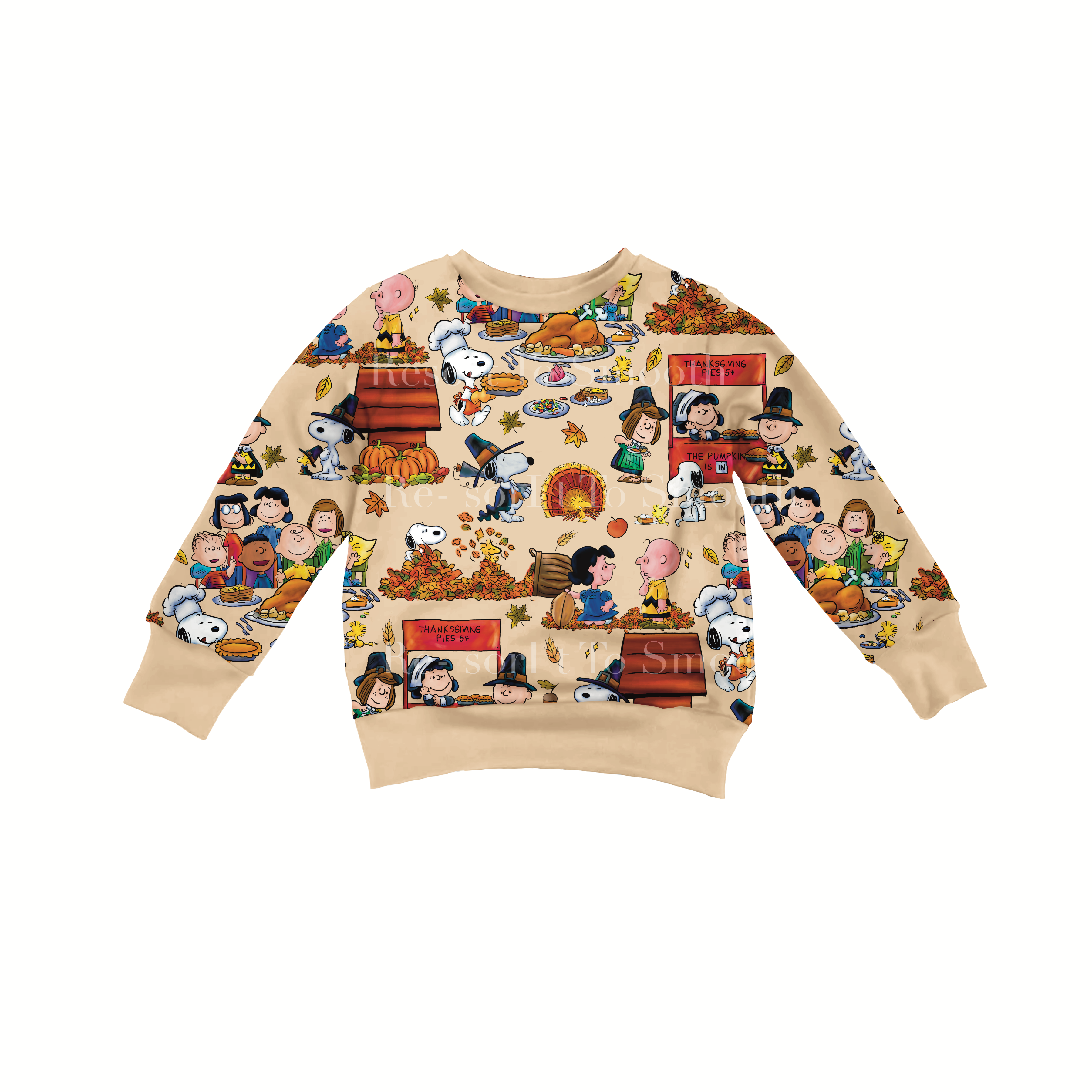 Vibrant Snoopy Plymouth Pilgrims Crew Neck Jogger Set French Terry Bamboo (LOOSE FIT)