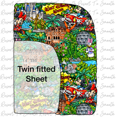 Magic Kingdom Bamboo TWIN / FULL fitted Sheet