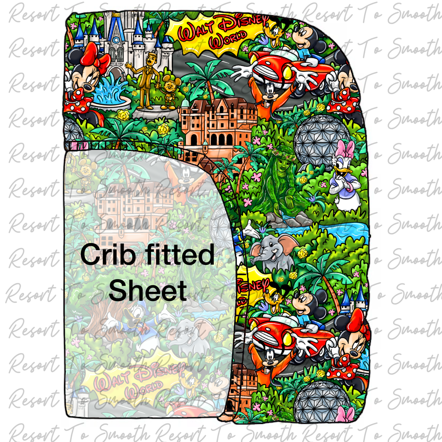 Magic Kingdom Bamboo CRIB fitted Sheet