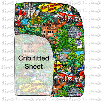 Magic Kingdom Bamboo CRIB fitted Sheet