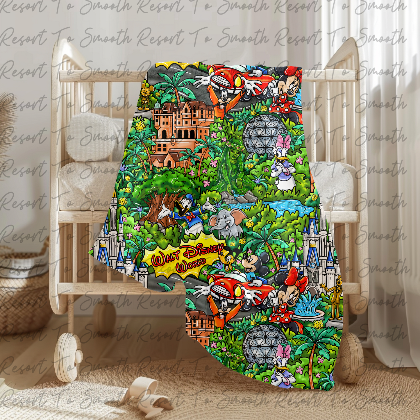 Magic Kingdom Bamboo Single Layered Blanket 46x46 inches