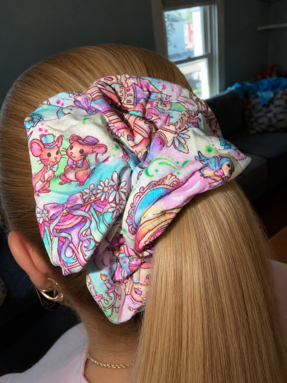 “ Glass Slipper “ BIG SCRUNCHIE Bamboo