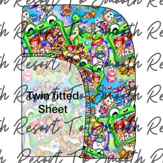 Lillypad Bamboo Twin / Full Fitted Sheet