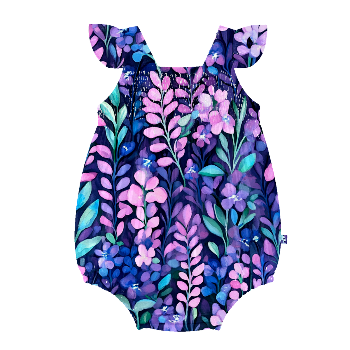 Lavender Fields Flutter Sleeve Smocked Summer Bamboo Bubble *NO CODES *