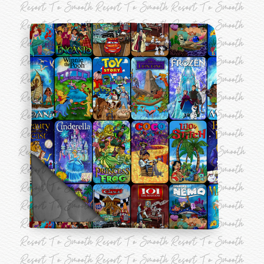 SHIPS 1/15 - “ VHS TO DVD” Bamboo Quilted Blanket 60x80”