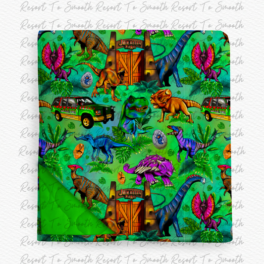 SHIPS 1/15 - Dino Bamboo Quilted Blanket 60x80”