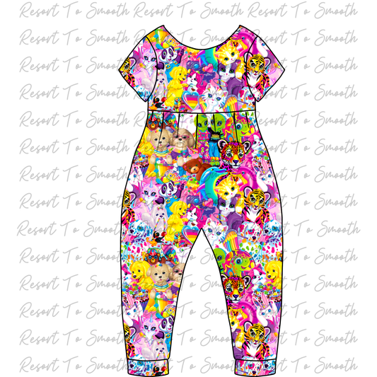 90’s Baby Short Sleeve Bubble Romper Bamboo