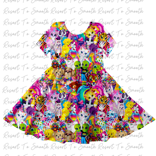90’s Baby short Sleeve Bamboo Twirl Dress