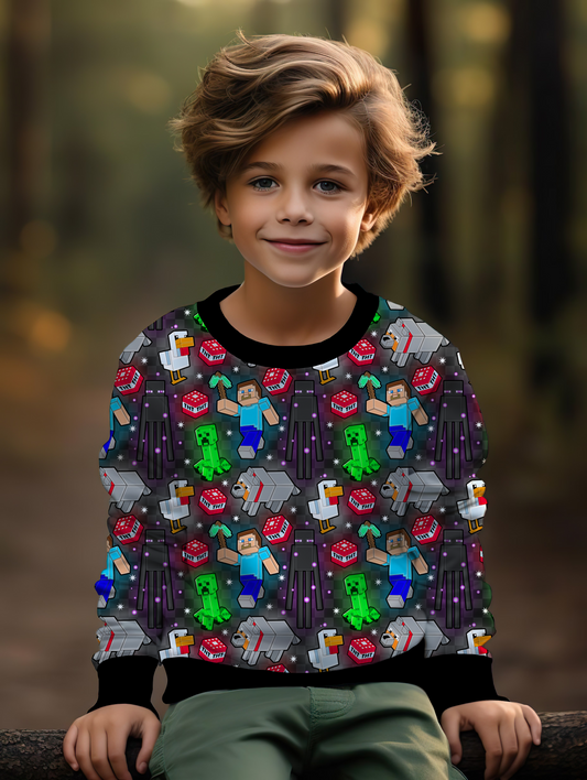 Minecraft CrewNeck French Terry Bamboo (LOOSE FIT)
